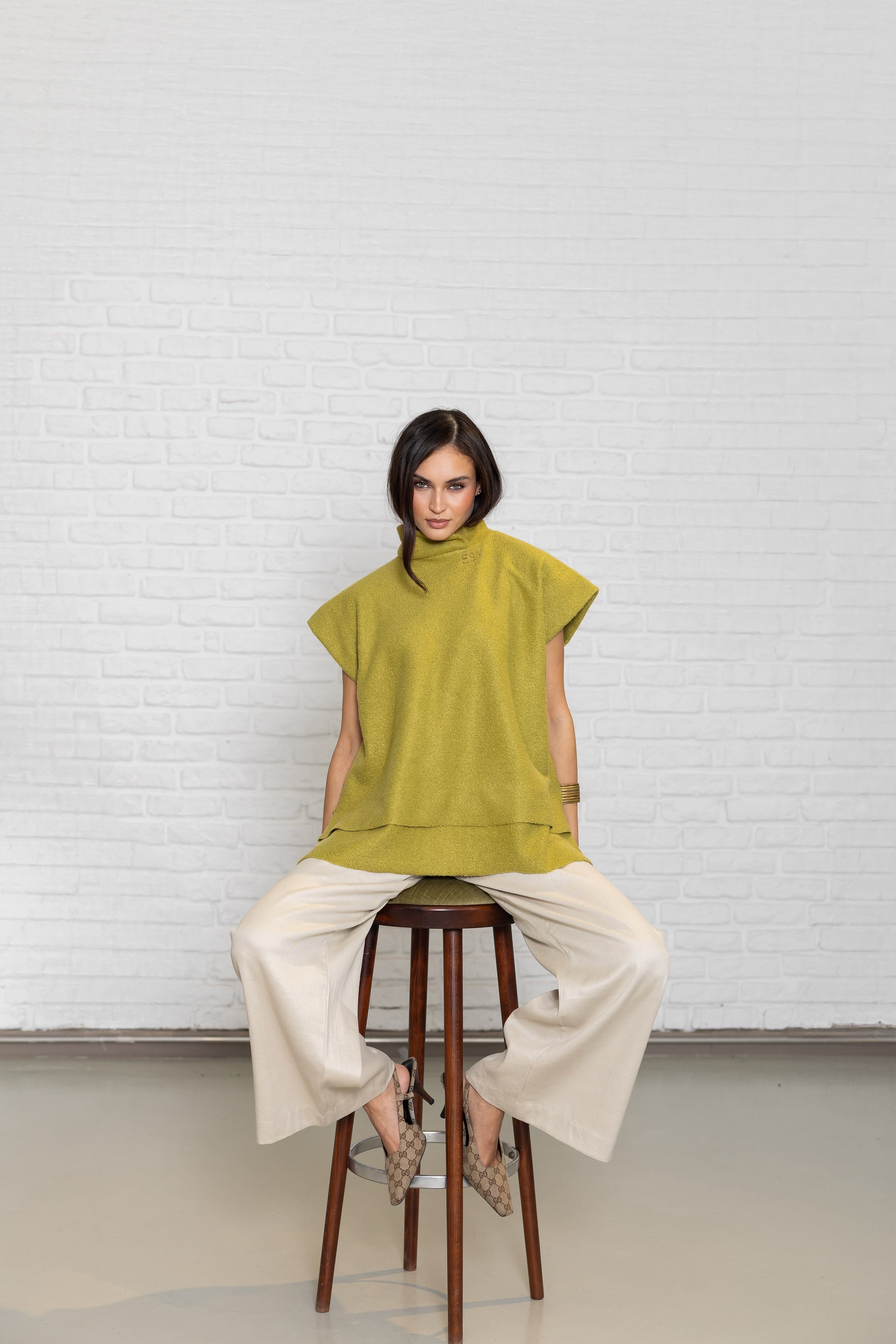 OVERSIZED FLEECE TOP (green)
