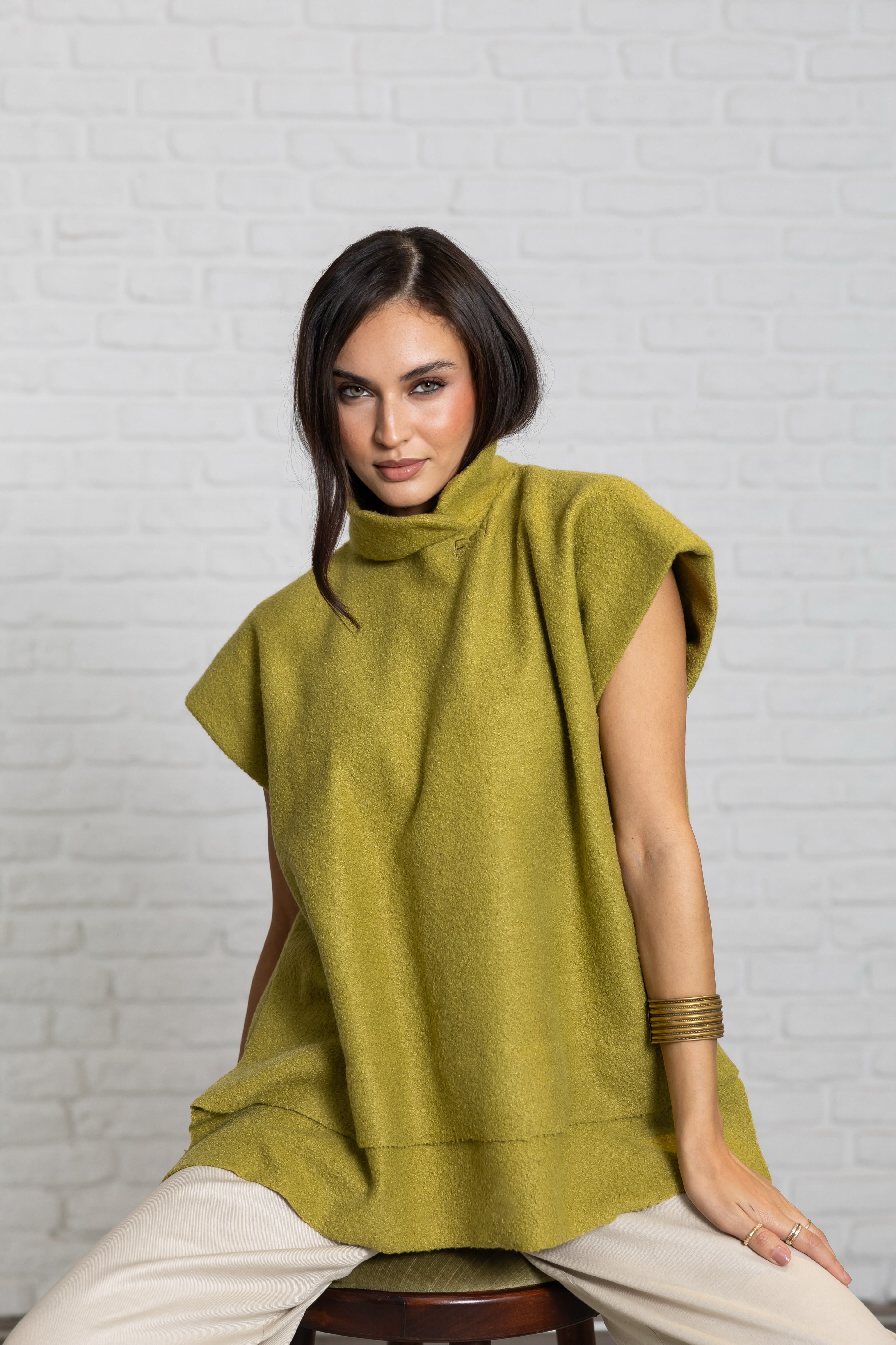 OVERSIZED FLEECE TOP (green)
