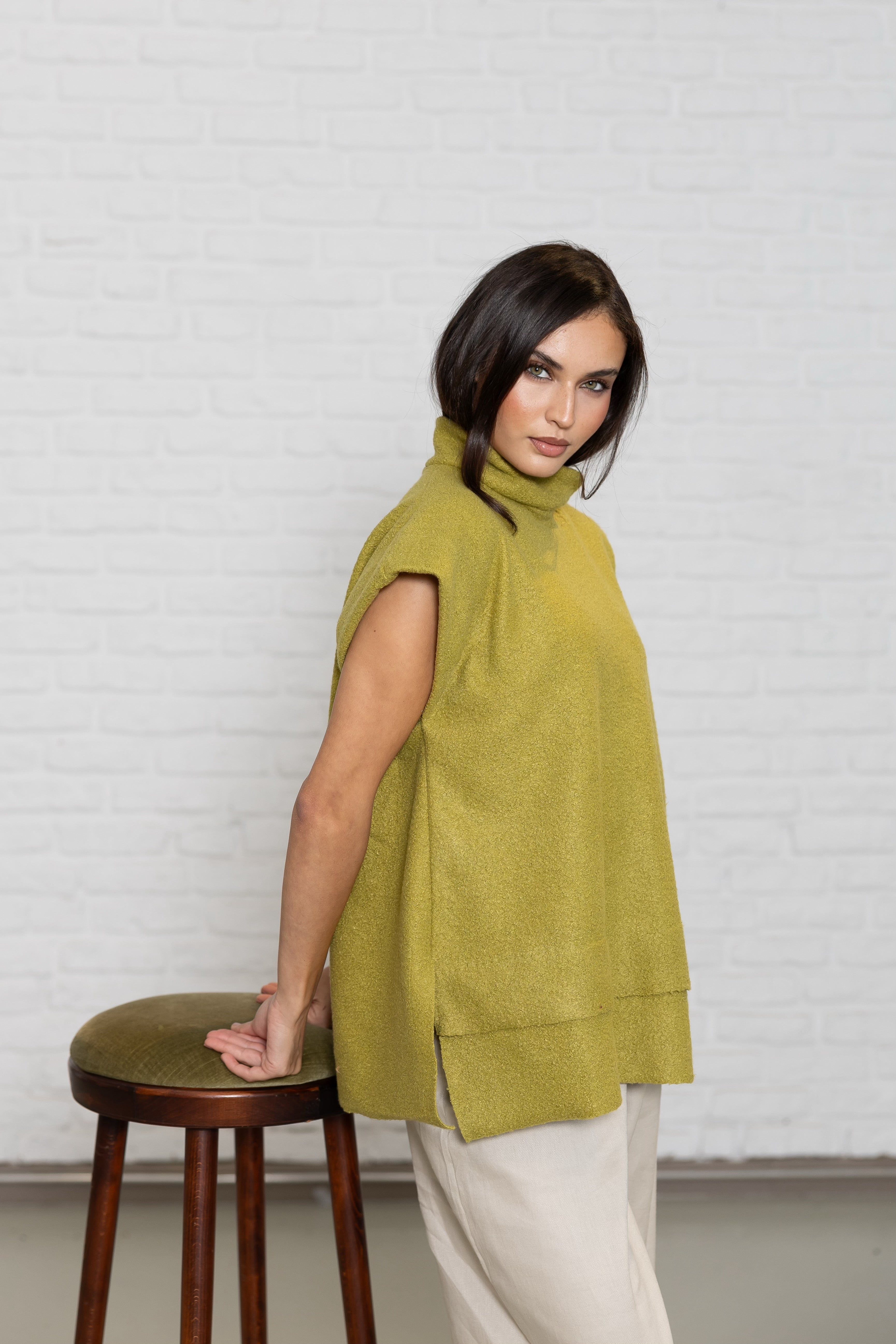 OVERSIZED FLEECE TOP (green)